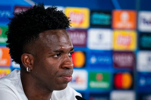 Real Madrid CF s Vinicius Junior during the press conference, PK, Pressekonferenz prior to the Champions League Quarter-finals, first leg against Bayern Munchen. April 6, 2026. (20260406156)