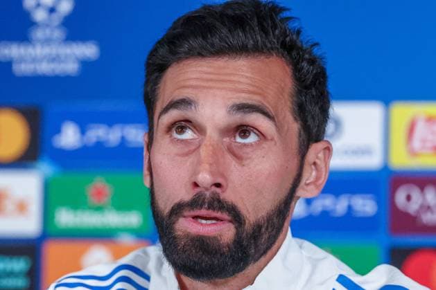 Head Coach Alvaro Arbeloa Real Madrid , Real Madrid, Football, Men, UEFA Champions League, Season 2025 2026, Press conference after the final training session before the Quarter Finals 1st Leg first leg against FC Bayern Munich, 06 04 2026 Valdebebas near Madrid Madrid Spain Copyright: xkolbert-press MartinxAgüerax