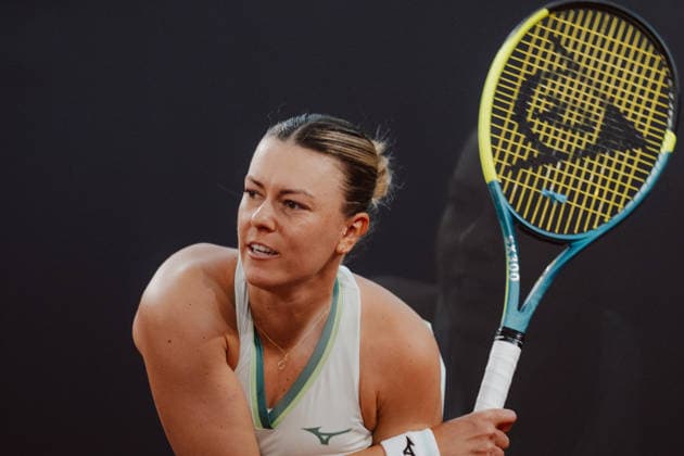 TENNIS - WTA, Tennis Damen Upper Austria Ladies Linz LINZ,AUSTRIA,06.APR.26 - TENNIS - WTA Tour, Upper Austria Ladies Linz. Image shows Dalma Galfi (HUN).  GEPAxpictures xAlexanderxSolc