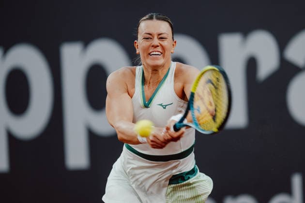 TENNIS - WTA, Tennis Damen Upper Austria Ladies Linz LINZ,AUSTRIA,06.APR.26 - TENNIS - WTA Tour, Upper Austria Ladies Linz. Image shows Dalma Galfi (HUN).  GEPAxpictures xAlexanderxSolc