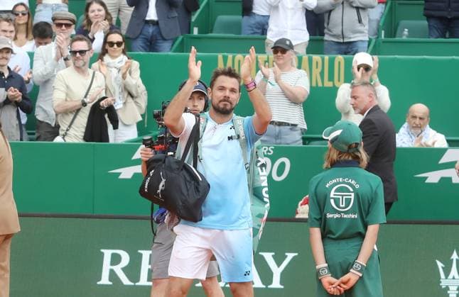 Monte-Carlo Rolex Master Tennis PHOTOPQR NICE MATIN Cyril Dodergny ; Roquebrune-cap-martin ; 06 04 2026 ; Roquebrune-cap-martin le 06 04 2026 - Monte-Carlo Country Club - Monte-Carlo Rolex Master - 32eme de finale - Defaite et dernier match au Rolex Master pour le Suisse Stan Wawrinka Rolex Monte-Carlo Masters at Monte-Carlo Country Club on April 06, 2026 in Monte-Carlo. Roquebrune-cap-martin France  Copyright: xPHOTOPQR NICExMATIN MAXPPPxCyrilxDodergnyx 20260406NIM5581 20260406NIM5581