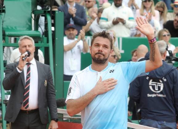 Monte-Carlo Rolex Master Tennis PHOTOPQR NICE MATIN Cyril Dodergny ; Roquebrune-cap-martin ; 06 04 2026 ; Roquebrune-cap-martin le 06 04 2026 - Monte-Carlo Country Club - Monte-Carlo Rolex Master - 32eme de finale - Defaite et dernier match au Rolex Master pour le Suisse Stan Wawrinka Rolex Monte-Carlo Masters at Monte-Carlo Country Club on April 06, 2026 in Monte-Carlo. Roquebrune-cap-martin France  Copyright: xPHOTOPQR NICExMATIN MAXPPPxCyrilxDodergnyx 20260406NIM5582 20260406NIM5582
