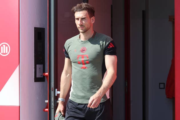 8 Leon Goretzka, Portraet, Portrait, Football Final training before UEFA Champions League match Real Madrid CF FC Bayern München 06 04 2026 Training ground, Säbenerstr PHOTO Mladen Lackovic LakoPress
