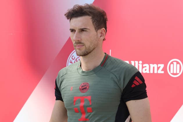 8 Leon Goretzka, Portraet, Portrait, Football Final training before UEFA Champions League match Real Madrid CF FC Bayern München 06 04 2026 Training ground, Säbenerstr PHOTO Mladen Lackovic LakoPress