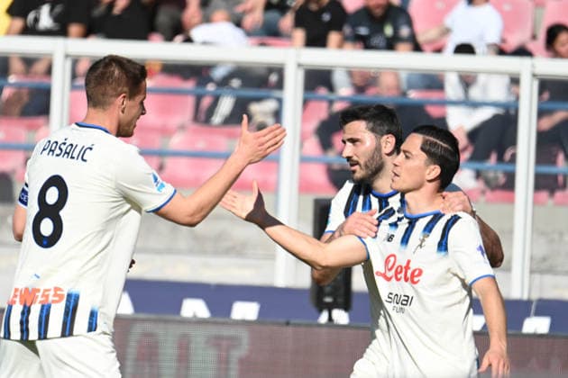 Giacomo Raspadori (Atalanta BC) celebrates after the goal during US Lecce vs Atalanta BC, Italian soccer Serie A match in Lecce, Italy, April 06 2026  Copyright: xPasqualexGolia IPAxSportx xipa-agency.netx xx IPA_73788223 IPA_Agency_IPA73788223