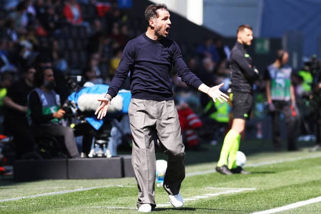 Como’s head coach Cesc Fabregas during the Serie A soccer match between Udinese and Como at the Bluenergy Stadium in Udine, north east Italy - Monday, April 06,2026 - soccer  Copyright: xAndreaxBressanutti LaPressex