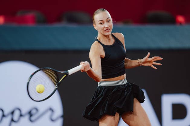 TENNIS - WTA, Tennis Damen Upper Austria Ladies Linz LINZ,AUSTRIA,06.APR.26 - TENNIS - WTA Tour, Upper Austria Ladies Linz. Image shows Anastasia Potapova (AUT).  GEPAxpictures xAlexanderxSolc
