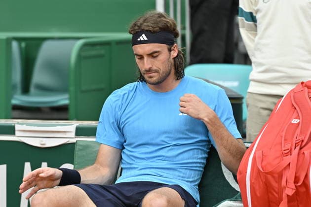 Tennis - Monte Carlo Rolex Masters 2026 - ATP, Tennis Herren - 06 04 2026 - Tennis - Monte Carlo Rolex Masters 2026 - ATP - 06 04 2026 - Stefanos Tsitsipas - Grece Monaco  Copyright: xChrysleneCaillaud xPsnewzx