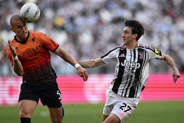 Db Torino 06 04 2026 - campionato di calcio serie A Juventus-Genoa foto Daniele Buffa Image nella foto: Leo Ostigard-Andrea Cambiaso 