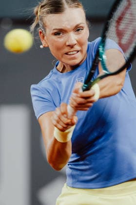 TENNIS - WTA, Tennis Damen Upper Austria Ladies Linz LINZ,AUSTRIA,06.APR.26 - TENNIS - WTA Tour, Upper Austria Ladies Linz. Image shows Katie Boulter (GBR).  GEPAxpictures xAlexanderxSolc