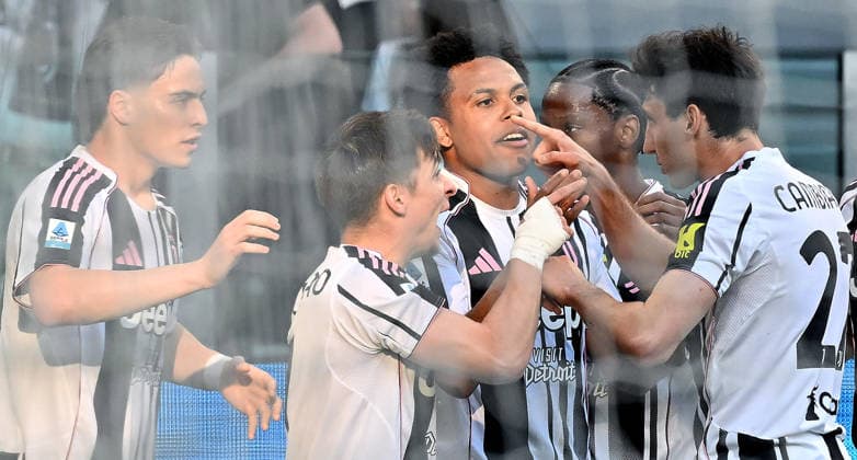 April 6, 2026, Turin, Italy: Juventus Weston McKennie jubilates after scoring the gol (2-0) during the italian Serie A soccer match Juventus FC vs Genoa FC at the Allianz Stadium in Turin, Italy, 6 April 2026 ANSA ALESSANDRO DI MARCO. Serie A- Juventus FC Vs Genoa FC  - ZUMAa110 20260406_zaf_a110_025 Copyright: xAlessandroxDixMarcox