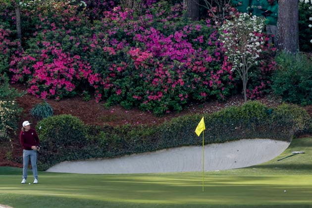 Masters Tournament - practice round Cameron Smith of Australia putts on the 12th hole during a practice round for the 2026 Masters Tournament at the Augusta National Golf Club in Augusta, Georgia, USA, 06 April 2026. The Masters golf tournament begins 09 April 2026. AUGUSTA GEORGIA United States  Copyright: xERIKxS.xLESSERx