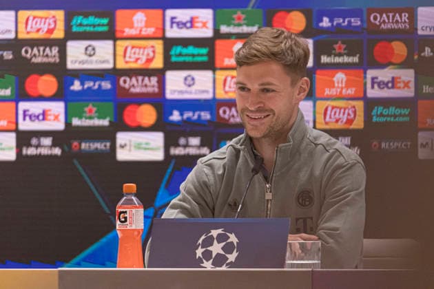 Bayern Munich Press Conference prior UEFA Champions League 2025 26 Quarter Final First Leg MADRID, SPAIN APRIL 6 Joshua Kimmich, of Bayern Munich, is seen Santiago Bernabeu stadium ahead of the UEFA Champions League 2025 26 Quarter Final First Leg against Real Madrid CF at estadio Santiago BernabÃ u on April 6, 2026 in Madrid, Spain Valdebebas Ciudad Real Madrid Madrid Spain Madrid Madrid Madrid Spain Copyright: xAlejandroxMatiasx