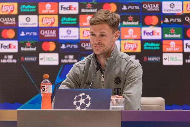 Bayern Munich Press Conference prior UEFA Champions League 2025 26 Quarter Final First Leg MADRID, SPAIN APRIL 6 Joshua Kimmich, of Bayern Munich, is seen Santiago Bernabeu stadium ahead of the UEFA Champions League 2025 26 Quarter Final First Leg against Real Madrid CF at estadio Santiago BernabÃ u on April 6, 2026 in Madrid, Spain Valdebebas Ciudad Real Madrid Madrid Spain Madrid Madrid Madrid Spain Copyright: xAlejandroxMatiasx