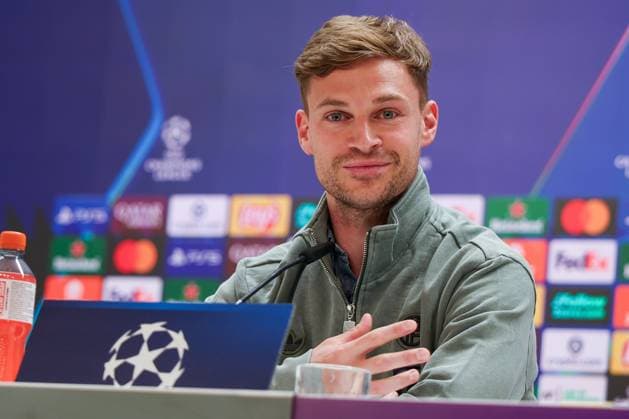 Joshua Kimmich 6 FC Bayern Muenchen , Press conference, FC Bayern Muenchen, Football, Men, UEFA Champions League, Season 2025 2026, Press conference before the quarter-final first leg Quarter Finals 1st Leg against Real Madrid, 06 04 2026 Madrid Madrid Spain Copyright: xkolbert-press MartinxAgüerax