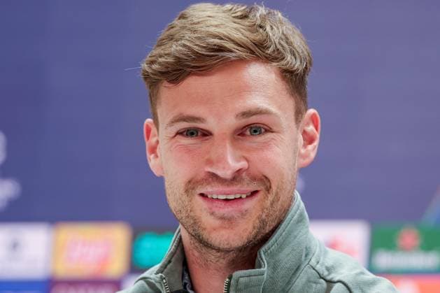 Joshua Kimmich 6 FC Bayern Muenchen smiles, Press conference, FC Bayern Muenchen, Football, Men, UEFA Champions League, Season 2025 2026, Press conference before the quarter-final first leg Quarter Finals 1st Leg against Real Madrid, 06 04 2026 Madrid Madrid Spain Copyright: xkolbert-press MartinxAgüerax