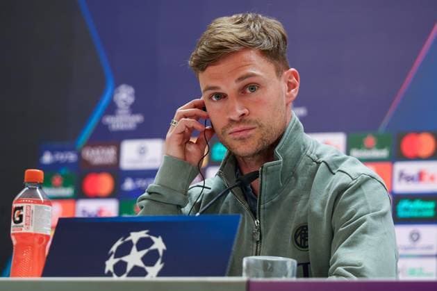 Joshua Kimmich 6 FC Bayern Muenchen , Press conference, FC Bayern Muenchen, Football, Men, UEFA Champions League, Season 2025 2026, Press conference before the quarter-final first leg Quarter Finals 1st Leg against Real Madrid, 06 04 2026 Madrid Madrid Spain Copyright: xkolbert-press MartinxAgüerax