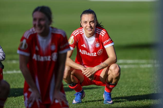 GER, Munich, FC Bayern Munich vs SGS Essen, DFB Cup Women, Football, DFB, 2025 2026 season, FC Bayern Campus, semi-final in picture Natalia Padilla Bidas Bayern Munich 23 DFB DFL REGULATIONS PROHIBIT ANY USE OF PHOTOGRAPHS AS IMAGE SEQUENCES AND OR QUASI VIDEO, 06 04 2026 Copyright: HMBxMedia HendrikxHamelau