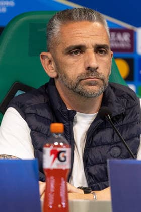 April 6, 2026, Lisbon, Lisbon, Portugal: Sporting head coach from Portugal RUI BORGES during the press conference, PK, Pressekonferenz before the UEFA Champions League between Sporting and Arsenal at Estadio Jose de Alvalade Lisbon Portugal - ZUMAs359 20260406_zsp_s359_024 Copyright: xAlexandrexdexSousax