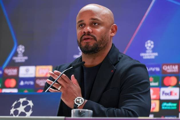 Head coach Vincent Kompany FC Bayern Muenchen gesticulates, Press conference, FC Bayern Muenchen, Football, Men, UEFA Champions League, Season 2025 2026, Press conference before the quarter-final first leg Quarter Finals 1st Leg against Real Madrid, 06 04 2026 Madrid Madrid Spain Copyright: xkolbert-press MartinxAgüerax