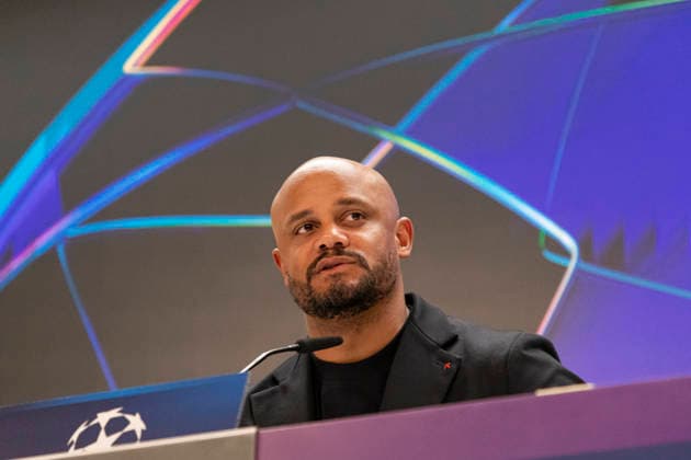 Bayern Munich Press Conference prior UEFA Champions League 2025 26 Quarter Final First Leg MADRID, SPAIN APRIL 6 Vicent Kompany, head coach of Bayern Munich, is seen during the press conference ahead of the UEFA Champions League 2025 26 Quarter Final First Leg against Real Madrid CF at Santiago Bernabeu stadium on April 6, 2026 in Madrid, Spain Valdebebas Ciudad Real Madrid Madrid Spain Madrid Madrid Spain Copyright: xALEJANDROxMATIASx