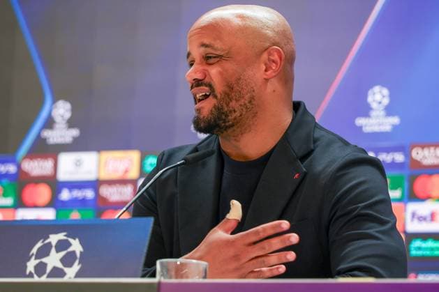 Head coach Vincent Kompany FC Bayern Muenchen gesticulates, Press conference, FC Bayern Muenchen, Football, Men, UEFA Champions League, Season 2025 2026, Press conference before the quarter-final first leg Quarter Finals 1st Leg against Real Madrid, 06 04 2026 Madrid Madrid Spain Copyright: xkolbert-press MartinxAgüerax