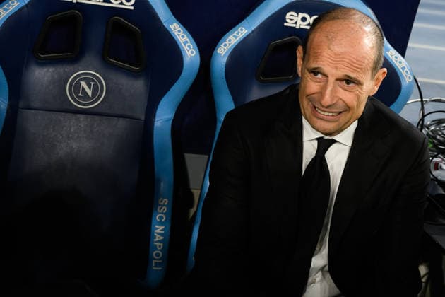 Massimiliano Allegri, head coach of AC Milan looks on during the Serie A 2025 2026 football match between SSC Napoli and AC Milan at Diego Armando Maradona stadium in Naples (Italy), April 6, 2026. andreaxstaccioli