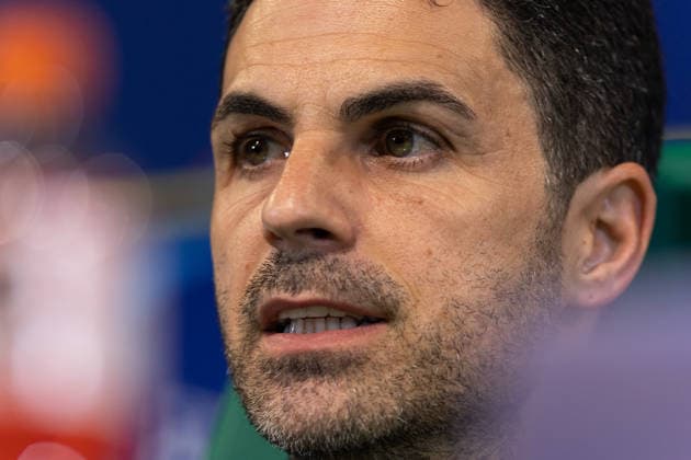 April 6, 2026, Lisbon, Lisbon, Portugal: Arsenal head coach from Spain MIKEL ARTETA during the press conference, PK, Pressekonferenz before the UEFA Champions League between Sporting and Arsenal at Estadio Jose de Alvalade Soccer 2026: Pre-Game Press Conference  - ZUMAs359 20260406_zsp_s359_062 Copyright: xAlexandrexdexSousax