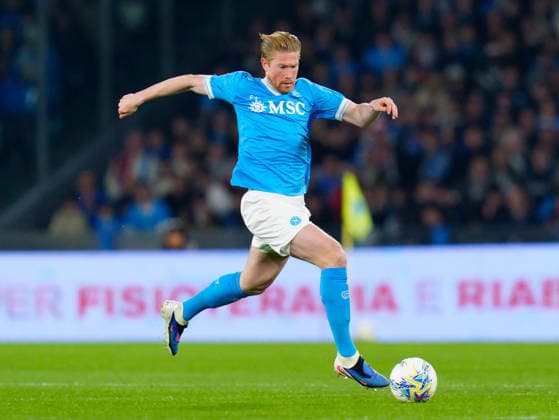 SSC Napoli v AC Milan - Serie A Enilive Kevin De Bruyne of SSC Napoli in action during the serie Serie A Enilive match between SSC Napoli and AC Milan at Stadio Diego Armando Maradona on April 6, 2026 in Naples, Italy Naples Stadio Diego Armando Maradona Naples Italy Copyright: xGiuseppexMaffiax 260406_SerieA_Napoli-Milan_07421