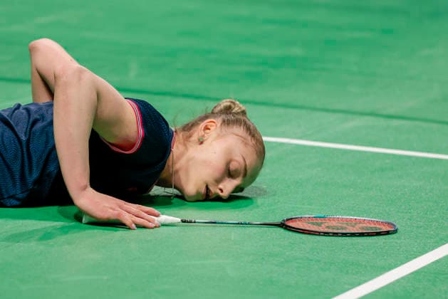2026 European Badminton Championships - Day 1 Kaloyana Nalbantova of Bulgaria competes during the 2026 European Badminton Championships - Day 1 match against Petra Maixnerova of Chequia at Carolina Marin Stadium in Huelva, Spain, on April 5, 2026. Huelva Spain  Copyright: xJosexLuisxContrerasx originalFilename:joseluiscontreras-2026euro260406_np3IN.jpg