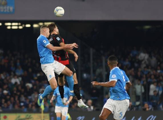 Serie A football match - 2025 26 Napoli vs. Milan Alessandro Buongiorno of SSC Napoli During the 2025 26 Italian Serie A football match between SSC Napoli and AC Milan on April 6, 2026, at the Diego Armando Maradona Stadium in Naples. Pictured: NAPOLI stadio Diego Armando Maradona CAMPANIA ITALIA Copyright: xFABIOxSASSOxFabioxSassox Napoli Milan2026_04_06Fabio Sasso8706