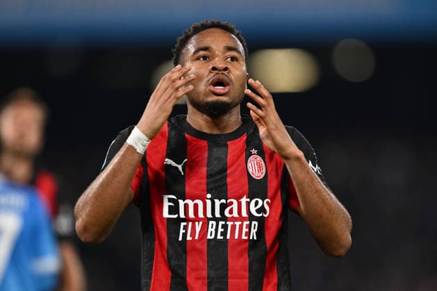 Christopher Nkunku of A.C. Milan is in action during the 31th day of the Serie A Championship between S.S.C. Napoli and A.C. Milan at the Diego Armando Maradona Stadium on April 6, 2026 in Naples, Italy.  Copyright: xDomenicoxCippitelli IPAxSportx xipa-agency.netx xx IPA_73794894 IPA_Agency_IPA73794894