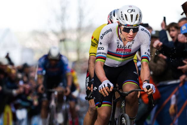Radsport, Ronde van Vlaanderen, Herren, 05.04.2026 Tadej Pogacar (SLO, UAE Team Emirates - XRG) Antwerpen Flandern Belgien *** Cycling, Ronde van Vlaanderen, Men, 05 04 2026 Tadej Pogacar SLO, UAE Team Emirates XRG Antwerp Flanders Belgium Copyright: xMarcelxHilgerx