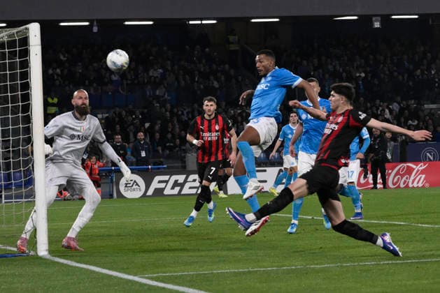 April 6, 2026, Napoli: Napoli™s defender Juan Jesus in action during the Italian Serie A soccer match SSC Napoli vs AC Milan at Diego Armando Maradona Stadium in Naples, Italy, 6 April 2026. ANSA CIRO FUSCO. Serie A - Napoli Vs Milan  - ZUMAa110 20260406_zaf_a110_052 Copyright: xCiroxFuscox