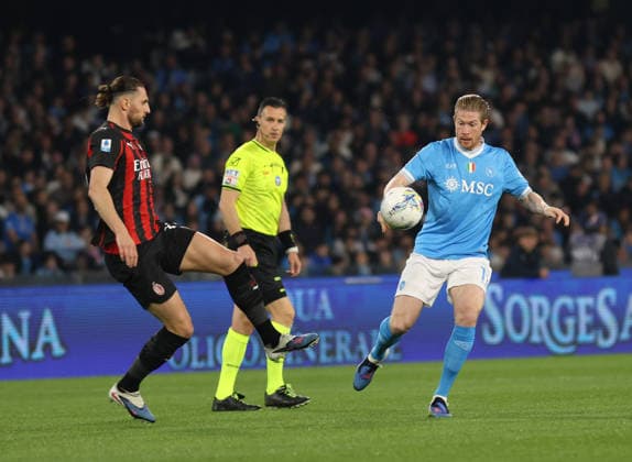 April 6, 2026, Napoli, Campania, ITALIA: Kevi De Bruyne of SSC Napoli During the 2025 26 Italian Serie A football match between SSC Napoli and AC Milan on April 6, 2026, at the Diego Armando Maradona Stadium in Naples...Pictured: Napoli ITALIA - ZUMAs236 20260406_aap_s236_023 Copyright: xFabioxSassox