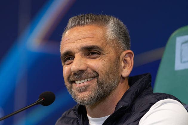 April 6, 2026, Lisbon, Lisbon, Portugal: Sporting head coach from Portugal RUI BORGES during the press conference, PK, Pressekonferenz before the UEFA Champions League between Sporting and Arsenal at Estadio Jose de Alvalade Lisbon Portugal - ZUMAs359 20260406_zsp_s359_114 Copyright: xAlexandrexdexSousax