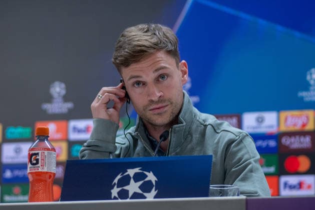 April 6, 2026, Madrid, Spain: Joshua Kimmich, FC Bayern Munich player attends a press conference, PK, Pressekonferenz ahead of the match between Real Madrid and FC Bayern Munich, which will take place on Tuesday, April 7, 2026, at the Santiago BernabÃ u Stadium in the first leg of the UEFA Champions League quarterfinals. FC Bayern UCL Press Conference In Madrid - 06 Apr 2026  - ZUMAs197 20260406_aaa_s197_102 Copyright: xDavidxCanalesx