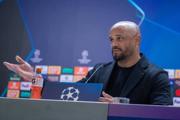 April 6, 2026, Madrid, Spain: Vincent Kompany, FC Bayern Munich coach attends a press conference, PK, Pressekonferenz ahead of the match between Real Madrid and FC Bayern Munich on Tuesday, April 7, 2026, at the Santiago Bernabeu Stadium, the first leg of the UEFA Champions League quarter-finals. FC Bayern UCL Press Conference In Madrid - 06 Apr 2026  - ZUMAs197 20260406_aaa_s197_104 Copyright: xDavidxCanalesx