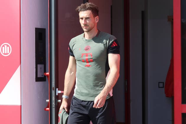 8 Leon Goretzka, Portraet, Portrait, Football Final training before UEFA Champions League match Real Madrid CF FC Bayern München 06 04 2026 Training ground, Säbenerstr PHOTO Mladen Lackovic LakoPress