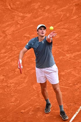 Rolex Monte-Carlo Masters - Men s Singles - Joao Fonseca Joao Fonseca (BRA) during his first round match at the 2026 Rolex Monte-Carlo Masters in Monte-Carlo, MONACO, on April 6th, 2026. Photo by Corinne Dubreuil ABACAPRESS.COM Monte Carlo Monaco  Copyright: xDubreuilxCorinne ABACAx