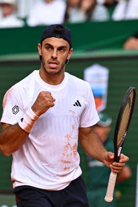 Rolex Monte-Carlo Masters - Men s Singles - F Cerundolo v S Tsitsipas Francisco Cerundolo (ARG) during his first round match at the 2026 Rolex Monte-Carlo Masters in Monte-Carlo, MONACO, on April 6th, 2026. Photo by Corinne Dubreuil ABACAPRESS.COM Monte Carlo Monaco  Copyright: xDubreuilxCorinne ABACAx