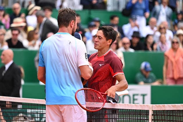 Rolex Monte-Carlo Masters - Men s Singles - S Baez v S Wawrinka Stan Wawrinka (SUI) during his first and last round match at the 2026 Rolex Monte-Carlo Masters in Monte-Carlo, MONACO, on April 6th, 2026. Photo by Corinne Dubreuil ABACAPRESS.COM Monte Carlo Monaco  Copyright: xDubreuilxCorinne ABACAx