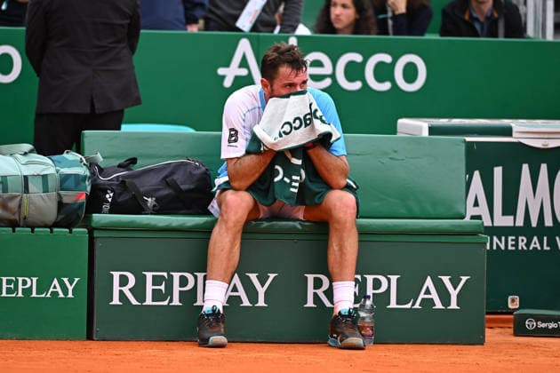 Rolex Monte-Carlo Masters - Men s Singles - S Baez v S Wawrinka Stan Wawrinka (SUI) during his first and last round match at the 2026 Rolex Monte-Carlo Masters in Monte-Carlo, MONACO, on April 6th, 2026. Photo by Corinne Dubreuil ABACAPRESS.COM Monte Carlo Monaco  Copyright: xDubreuilxCorinne ABACAx
