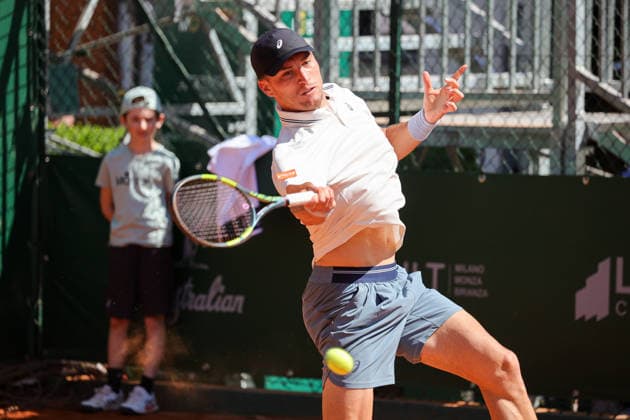 Raphael COLLIGNON (BEL) during ATP, Tennis Herren Challenger Monza, International Tennis match in Monza, Italy, April 07 2026  Copyright: xRobertaxCorradin IPAxSportx xipa-agency.netx xx IPA_73803441 IPA_Agency_IPA73803441