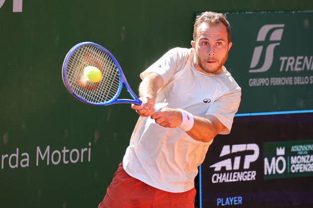 Hugo GASTON (FRA) during ATP, Tennis Herren Challenger Monza, International Tennis match in Monza, Italy, April 07 2026  Copyright: xRobertaxCorradin IPAxSportx xipa-agency.netx xx IPA_73806306 IPA_Agency_IPA73806306