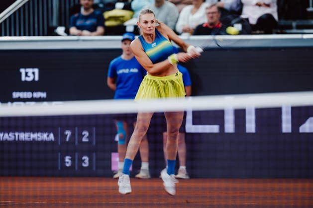 TENNIS - WTA, Tennis Damen Upper Austria Ladies Linz LINZ,AUSTRIA,07.APR.26 - TENNIS - WTA Tour, Upper Austria Ladies Linz. Image shows Dayana Yastremska (UKR).  GEPAxpictures xAlexanderxSolc