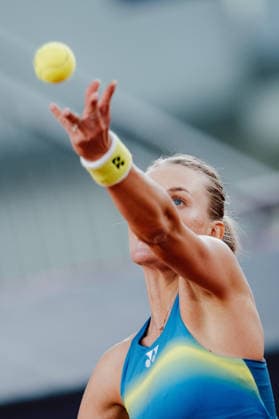 TENNIS - WTA, Tennis Damen Upper Austria Ladies Linz LINZ,AUSTRIA,07.APR.26 - TENNIS - WTA Tour, Upper Austria Ladies Linz. Image shows Dayana Yastremska (UKR).  GEPAxpictures xAlexanderxSolc