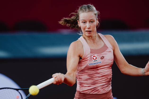 TENNIS - WTA, Tennis Damen Upper Austria Ladies Linz LINZ,AUSTRIA,07.APR.26 - TENNIS - WTA Tour, Upper Austria Ladies Linz. Image shows Sinja Kraus (AUT).  GEPAxpictures xAlexanderxSolc
