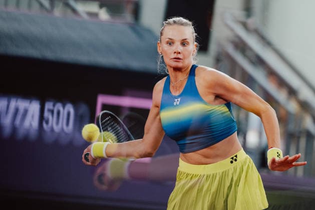 TENNIS - WTA, Tennis Damen Upper Austria Ladies Linz LINZ,AUSTRIA,07.APR.26 - TENNIS - WTA Tour, Upper Austria Ladies Linz. Image shows Dayana Yastremska (UKR).  GEPAxpictures xAlexanderxSolc