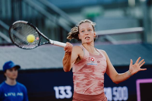 TENNIS - WTA, Tennis Damen Upper Austria Ladies Linz LINZ,AUSTRIA,07.APR.26 - TENNIS - WTA Tour, Upper Austria Ladies Linz. Image shows Sinja Kraus (AUT).  GEPAxpictures xAlexanderxSolc